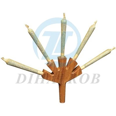 Попередньо Roll Raw Natural Smoring Pipe Tood Wood Wood Bifurced Tube